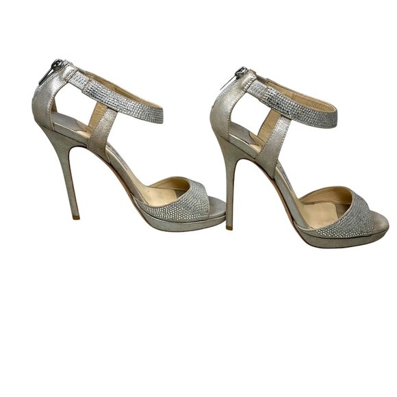 Jimmy Choo 015 Lancer Crystal Embellished Platform Suede Heels Women 37.… - Picture 6 of 13